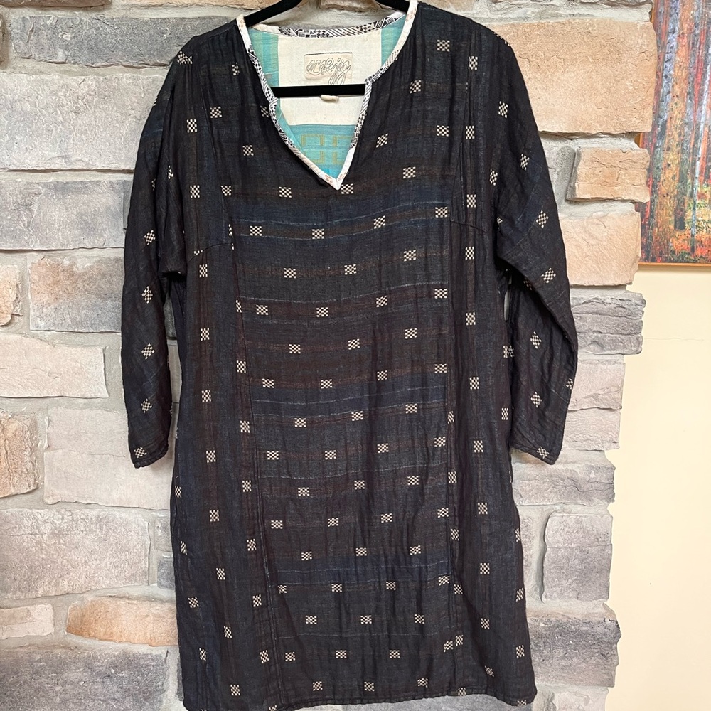 Ace & Jig Black and White Patterned Dress